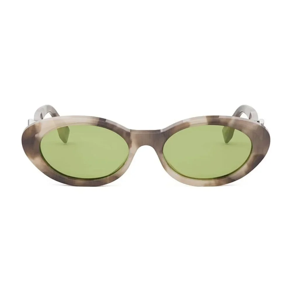 NEW FENDI SUNGLASSES HAVANA OVAL WOMEN EYEWEAR FENDI FE40140U 56N - Picture 3 of 4